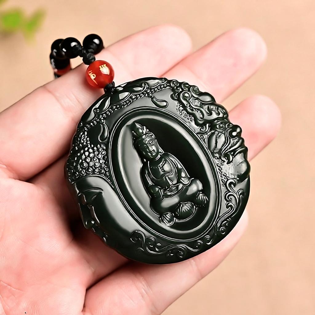 Hetian Green Jade Pendant (Xinjiang)