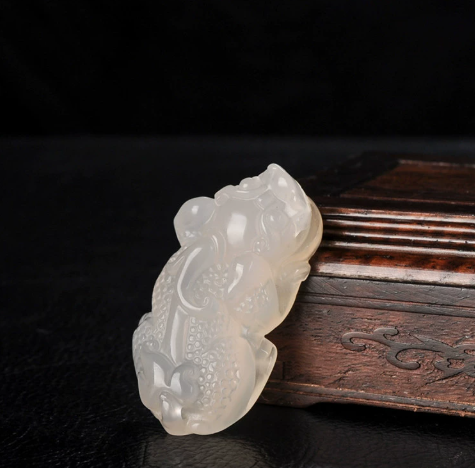 Chalcedony Ruyi Pixiu Pendant