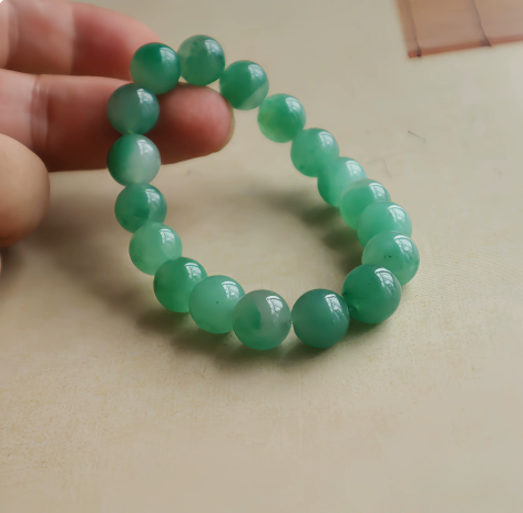 Natural Dulong Jade Beaded Bracelet
