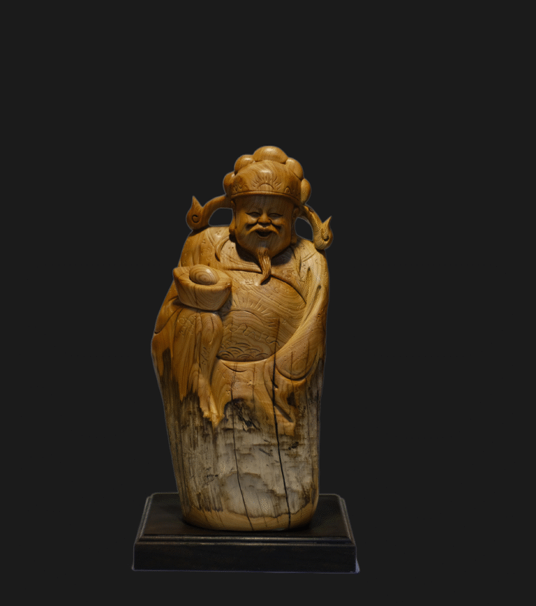 Taihang Root Carving God of Wealth Statue
