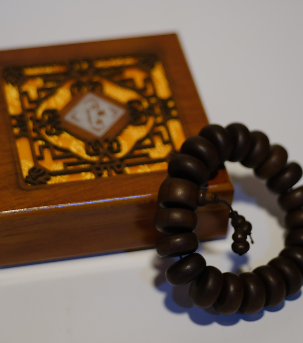 Wutai Mountain Liudaomu Cultural Wood Bead Bracelet